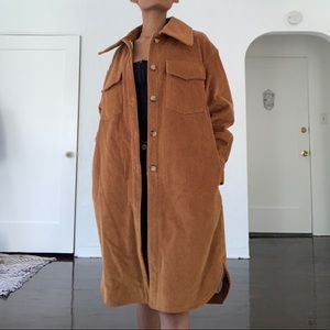 Long Corduroy coat by BAUM Und Pferdgarten.